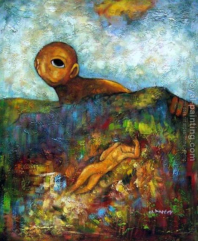 Hand Painted : Modern oil painting Hand Painted : Modern oil painting